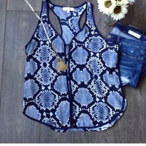 Snake print racer by Eight Sixty